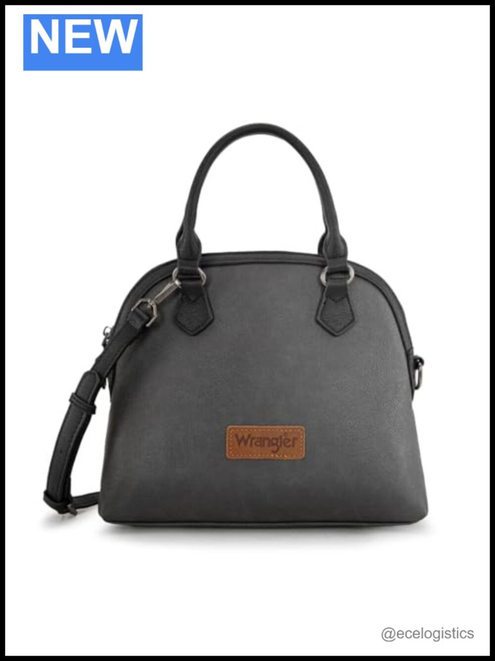 Wrangler Satchel Tote Bag with Convertible Crossbody Strap, Women's Purse (No